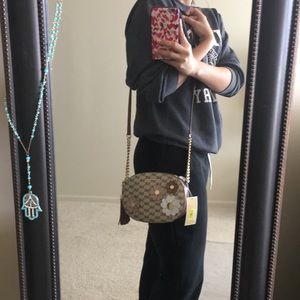 NWT Michael Kora floral bag